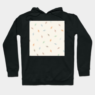 Ditsy leaf pattern Hoodie